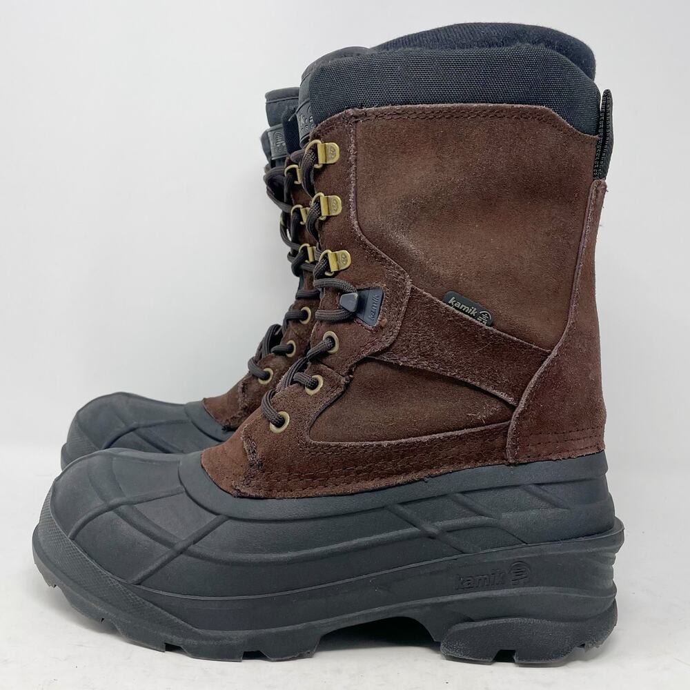 Kamik Suede Nation Plus Waterproof Insulated Winter Boots Mens 8